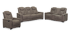 Venture 83.5” Faux Suede Reclining Sofa with Storage, Cupholders, and USB Port - Chocolate | Sofa inclinable Venture de 83,5 po en suédine avec rangement, porte-gobelets et port USB - chocolat