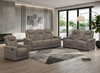 Venture 83.5” Faux Suede Reclining Sofa with Storage, Cupholders, and USB Port - Chocolate | Sofa inclinable Venture de 83,5 po en suédine avec rangement, porte-gobelets et port USB - chocolat
