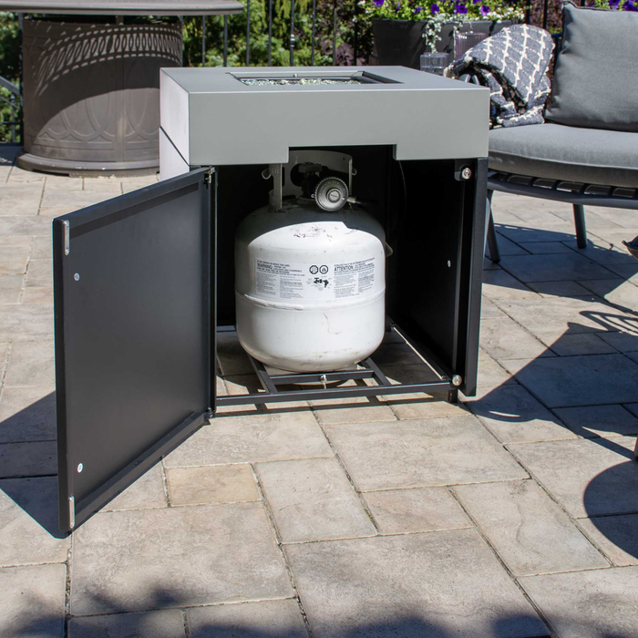 Foyer-table à gaz propane Vesta de 22 po (L) et de 37 000 BTU en métal