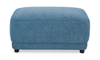 Voyage Modular 6-Piece Left-Facing Fabric Sectional with Console and Ottoman – Blue | Sofa sectionnel modulaire de gauche Voyage 6 pièces en tissu avec console et pouf - bleu
