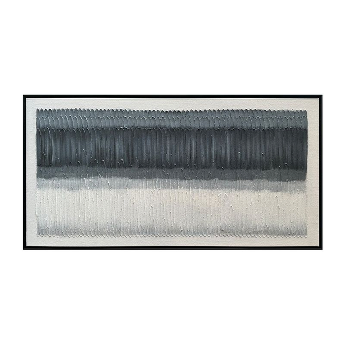 Œuvre d’art murale « Evolving Spaces » peinte à la main à texture épaisse - 36 po x 48 po