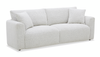 Sofa contemporain Waverly de 90,94 po en tissu avec coussin de dossier amovible - lin