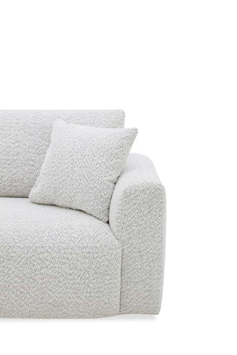 Sofa contemporain Waverly de 90,94 po en tissu avec coussin de dossier amovible - lin