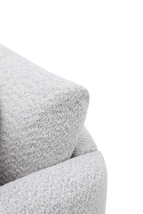 Sofa contemporain Waverly de 90,94 po en tissu avec coussin de dossier amovible - lin