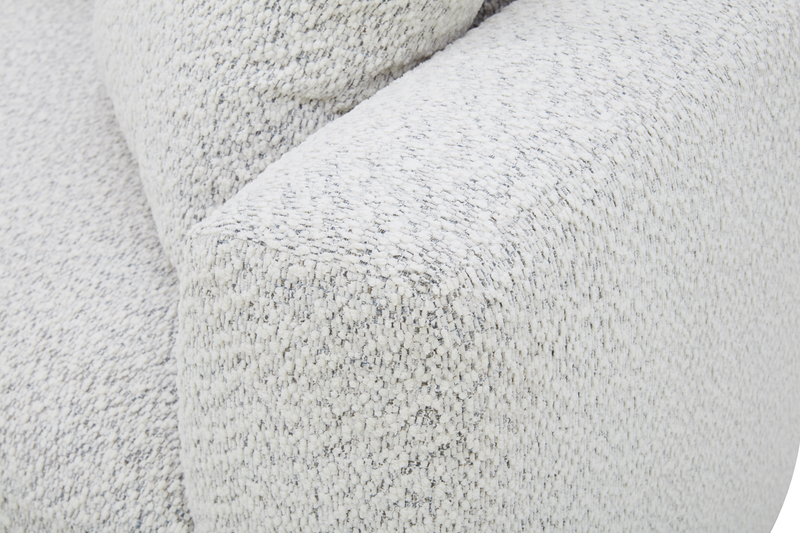 Sofa contemporain Waverly de 90,94 po en tissu avec coussin de dossier amovible - lin