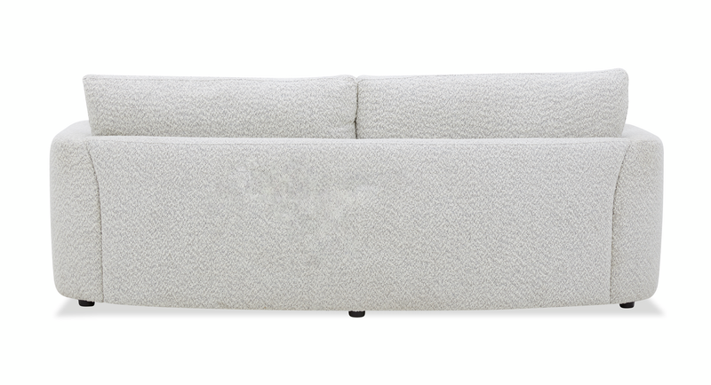 Sofa contemporain Waverly de 90,94 po en tissu avec coussin de dossier amovible - lin