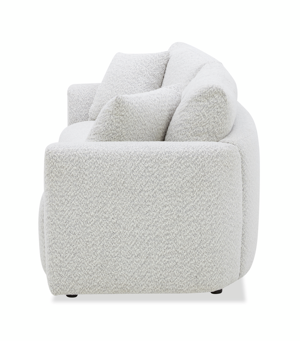 Sofa contemporain Waverly de 90,94 po en tissu avec coussin de dossier amovible - lin