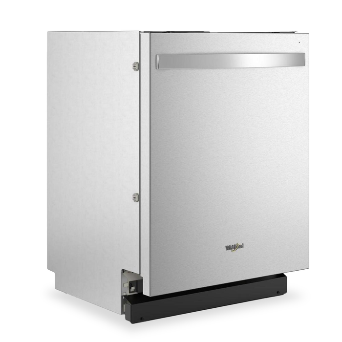 Lave-vaisselle Whirlpool de 24 po et de 47 dBA avec commandes sur le dessus et 3e panier - acier inoxydable - WDTF5024SZ