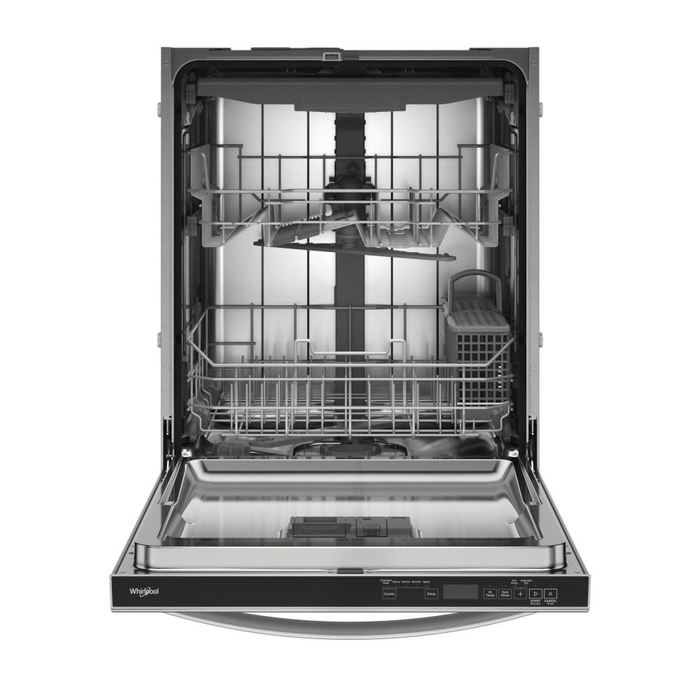 Lave-vaisselle Whirlpool de 24 po et de 47 dBA avec commandes sur le dessus et 3e panier - acier inoxydable - WDTF5024SZ