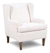  Fauteuil d’appoint à oreilles personnalisable de Sofa Lab de 30 po fabriqué au Canada en tissu - Teddy Snow