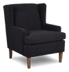 Fauteuil d’appoint à oreilles personnalisable de Sofa Lab de 30 po fabriqué au Canada en tissu - Teddy Raven