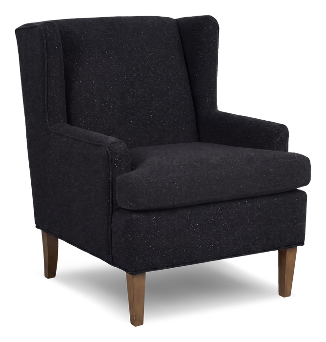 Fauteuil d’appoint à oreilles personnalisable de Sofa Lab de 30 po fabriqué au Canada en tissu - Teddy Raven