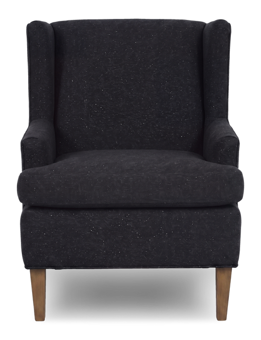 Fauteuil d’appoint à oreilles personnalisable de Sofa Lab de 30 po fabriqué au Canada en tissu - Teddy Raven