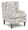 Fauteuil d’appoint à oreilles personnalisable de Sofa Lab de 30 po fabriqué au Canada en tissu - tissu décoratif Tar
