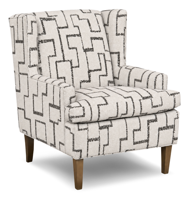 Fauteuil d’appoint à oreilles personnalisable de Sofa Lab de 30 po fabriqué au Canada en tissu - tissu décoratif Tar
