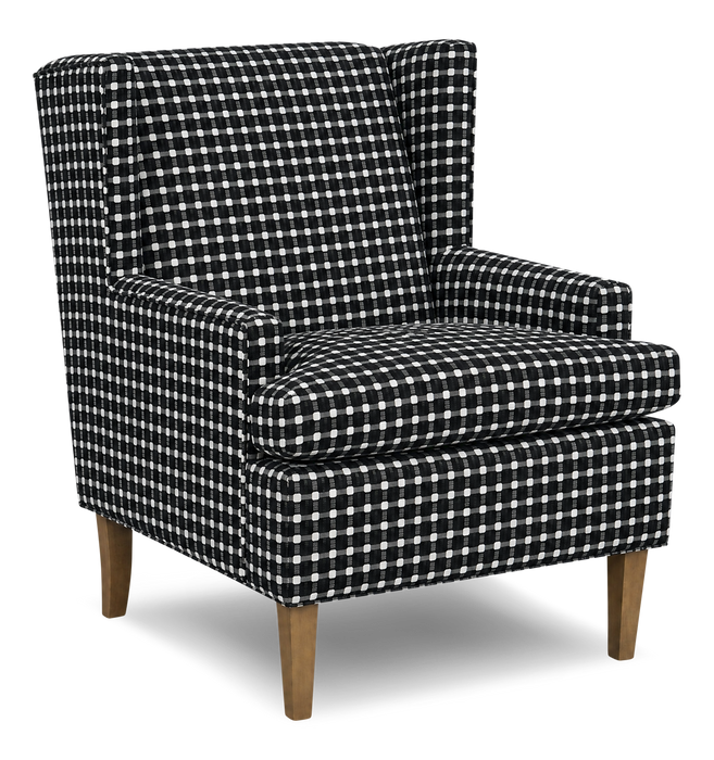 Fauteuil d’appoint à oreilles personnalisable de Sofa Lab de 30 po fabriqué au Canada en tissu - tissu décoratif Panda