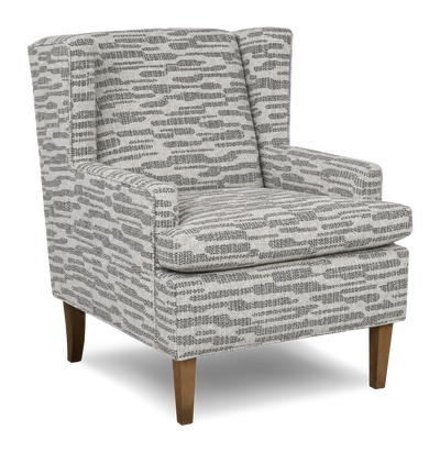 Made in Canada Sofa Lab Customizable Wingback 30" Fabric Accent Chair – Flint Accent Fabric | Fauteuil d’appoint à oreilles personnalisable de Sofa Lab de 30 po fabriqué au Canada en tissu - tissu décoratif Flint