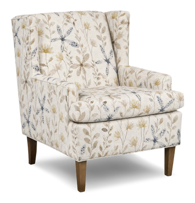 Made in Canada Sofa Lab Customizable Wingback 30" Fabric Accent Chair – Dust Accent Fabric | Fauteuil d’appoint à oreilles personnalisable de Sofa Lab de 30 po fabriqué au Canada en tissu - tissu décoratif Dust