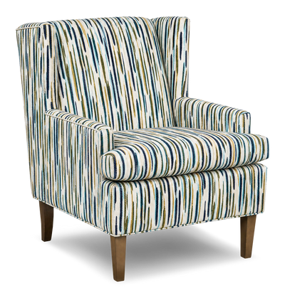 Made in Canada Sofa Lab Customizable Wingback 30" Fabric Accent Chair – Capri Accent Fabric | Fauteuil d’appoint à oreilles personnalisable de Sofa Lab de 30 po fabriqué au Canada en tissu - tissu décoratif Capri