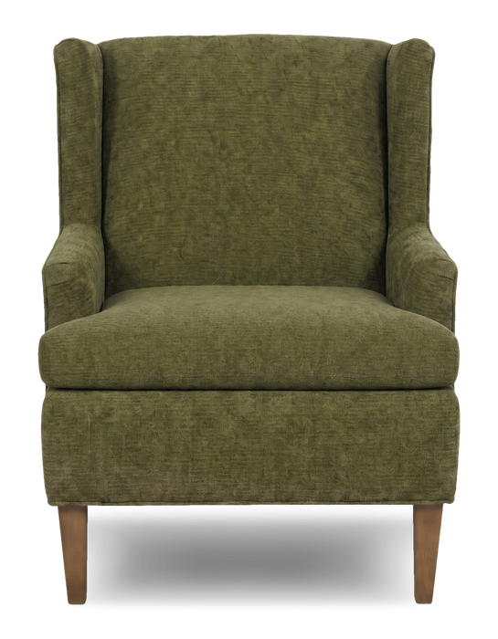 Fauteuil d’appoint à oreilles personnalisable de Sofa Lab de 30 po fabriqué au Canada en tissu - Chenille Moss