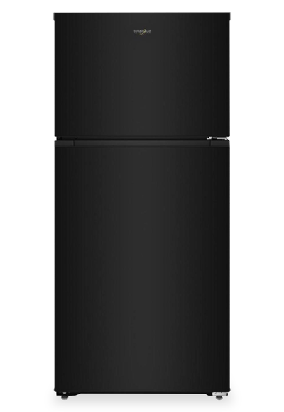 Whirlpool 28" 14 Cu. Ft. Wide Top Freezer Refrigerator – Black - WRTX3314TB | Réfrigérateur Whirlpool large de 14 pi3 et de 28 po à congélateur supérieur - noir - WRTX3314TB