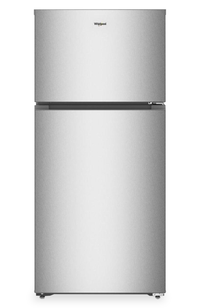  Réfrigérateur Whirlpool large de 14 pi3 et de 28 po à congélateur supérieur - acier inoxydable - WRTX3314TZ