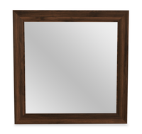 Miroir de commode de chambre à coucher Yorkdale, fabriqué au Canada - brun noyer