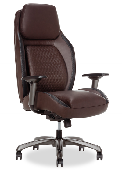 Shaquille O’Neal Home Zephyrus 30.25” High Back Executive Office Chair with AIR Lumbar Support - Brown | Fauteuil président Zephyrus de Shaquille O’Neal Home de 35,25 po à dossier haut avec soutien lombaire AIR - brun