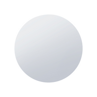 Miroir rond Arcus 30 po x 30 po sans cadre avec bordure droite