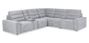 Sofa sectionnel Prestige de Shaquille O’Neal Home 6 pièces avec inclinaison électrique - gris