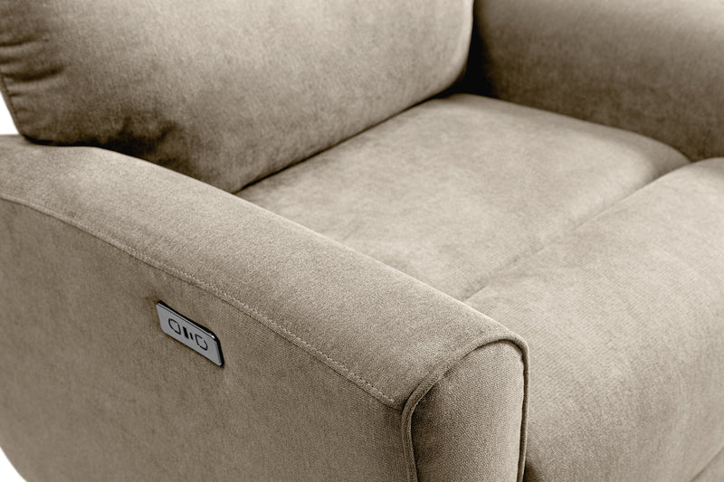 Fauteuil à inclinaison électrique Quest de 36,5 po en tissu de chenille - pavé