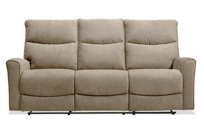 Quest 82.5" Chenille Fabric Power Reclining Sofa - Cobblestone | Sofa à inclinaison électrique Quest de 82,5 po en tissu de chenille - pavé