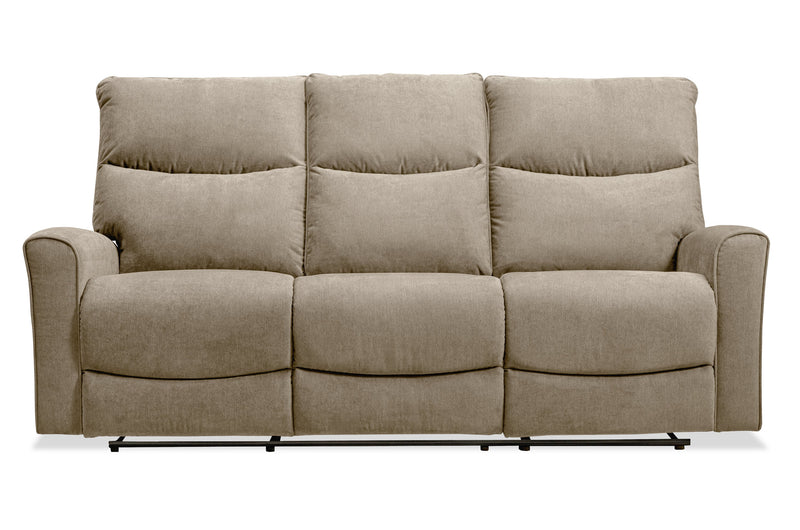 Sofa à inclinaison électrique Quest de 82,5 po en tissu de chenille- pavé