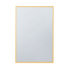 Miroir rectangulaire linéaire Arcus 30 po x 40 po fabriqué à la main - doré