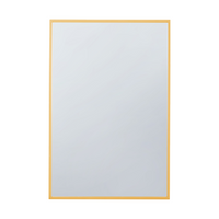 Miroir rectangulaire linéaire Arcus 24 po x 36 po fabriqué à la main - doré
