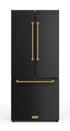 Réfrigérateur collection Gordon Ramsay de Thor Kitchen de 30 po et de 17,5 pi3 de profondeur comptoir à portes françaises - RF3017FFD00-BRZ