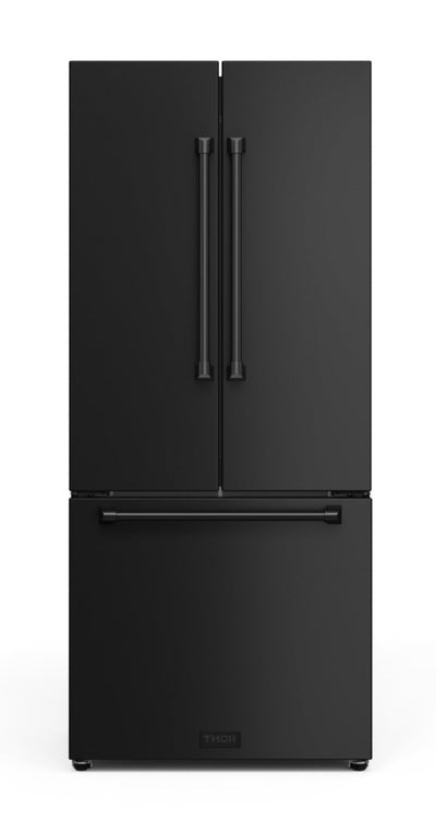 Gordon Ramsay Collection by Thor Kitchen 30" 17.5 Cu. Ft. Counter-Depth French-Door Refrigerator - RF3017FFD00|Réfrigérateur collection Gordon Ramsay de Thor Kitchen de 30 po et de 17,5 pi3 de profondeur comptoir à portes françaises - RF3017FFD00