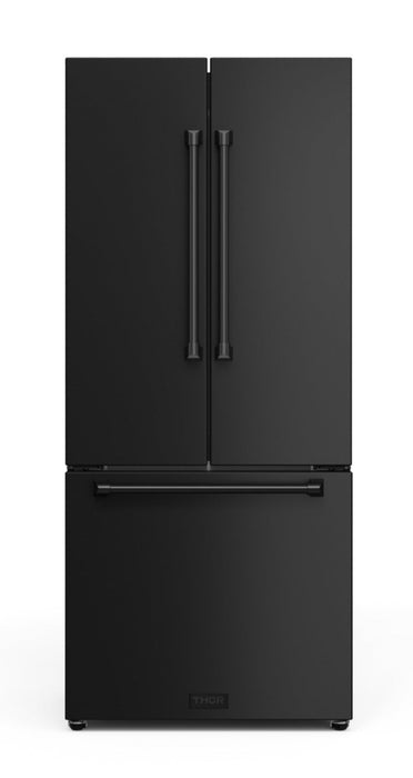 Réfrigérateur collection Gordon Ramsay de Thor Kitchen de 30 po et de 17,5 pi3 de profondeur comptoir à portes françaises - RF3017FFD00