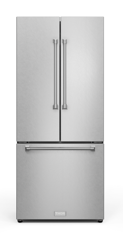 Gordon Ramsay Collection by Thor Kitchen 30" 17.5 Cu. Ft. Counter-Depth French-Door Refrigerator - RF3017FFD99|Réfrigérateur collection Gordon Ramsay de Thor Kitchen de 30 po et de 17,5 pi3 de profondeur comptoir à portes françaises - RF3017FFD99