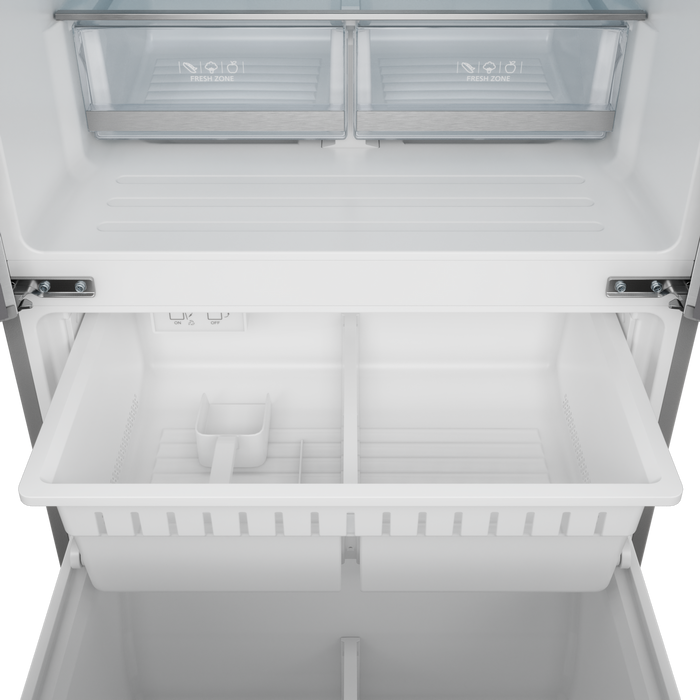 Réfrigérateur collection Gordon Ramsay de Thor Kitchen de 30 po et de 17,5 pi3 de profondeur comptoir à portes françaises - RF3017FFD99