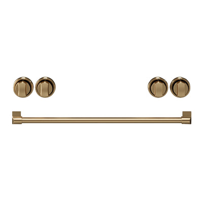 Thor Kitchen Handle and Knob Set for 30” Range in Bronze - CKA-RI30-BRZ  | Ensemble de poignées et de boutons Thor Kitchen bronze pour cuisinière de 30 po CKA-RI30-BRZ