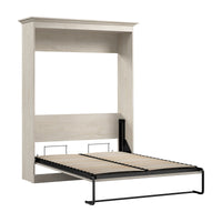 Lit double escamotable Versatile de Bestar de 64 po (L) - blanc chêne lin