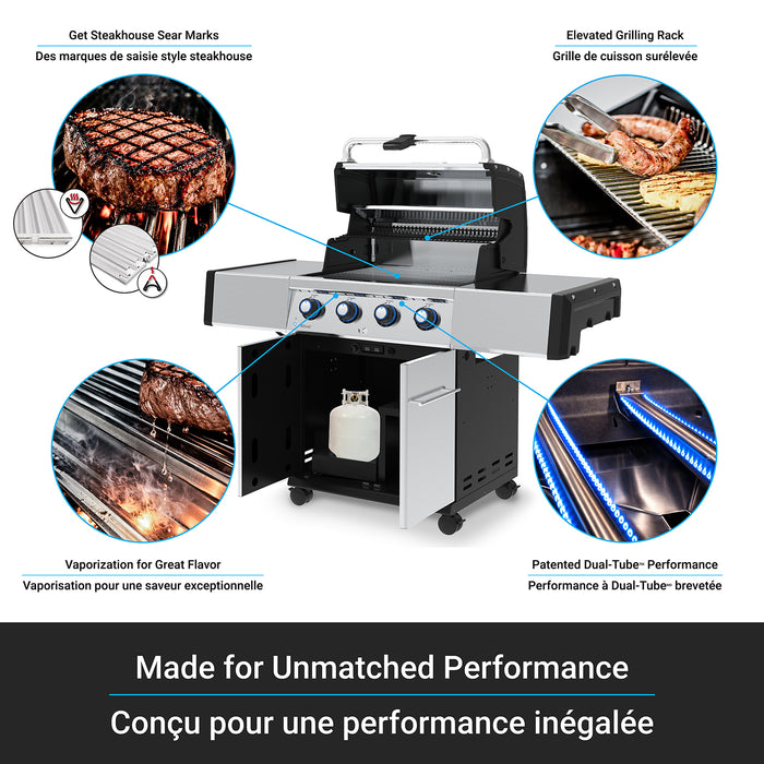 Broil King Regal S 420 Pro 4-bruleurs 50 000 BTU Barbecue a gaz naturel - 956317