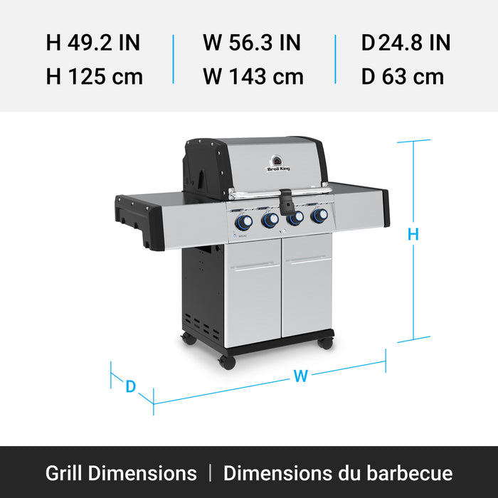 Broil King Regal S 420 Pro 4-bruleurs 50 000 BTU Barbecue a gaz naturel - 956317