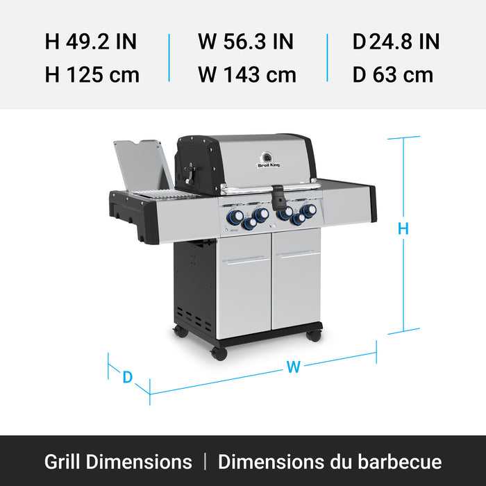 Broil King Regal S 490 Pro IR 4-bruleurs 50 000 BTU Barbecue a gaz propane - 956944