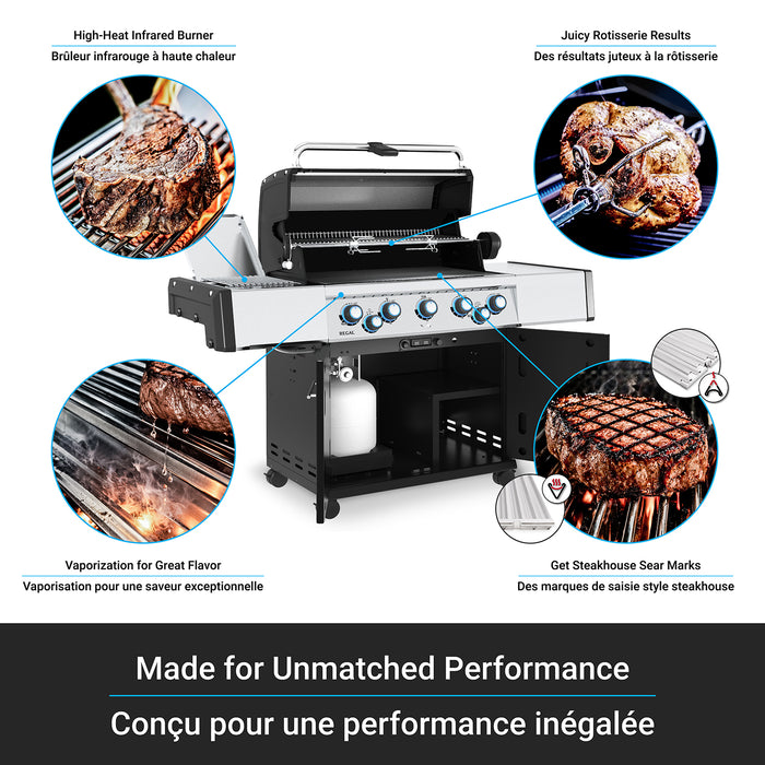 Broil King Regal S 590 Pro IR 5-bruleurs 55 000 BTU Barbecue a gaz naturel - 958947