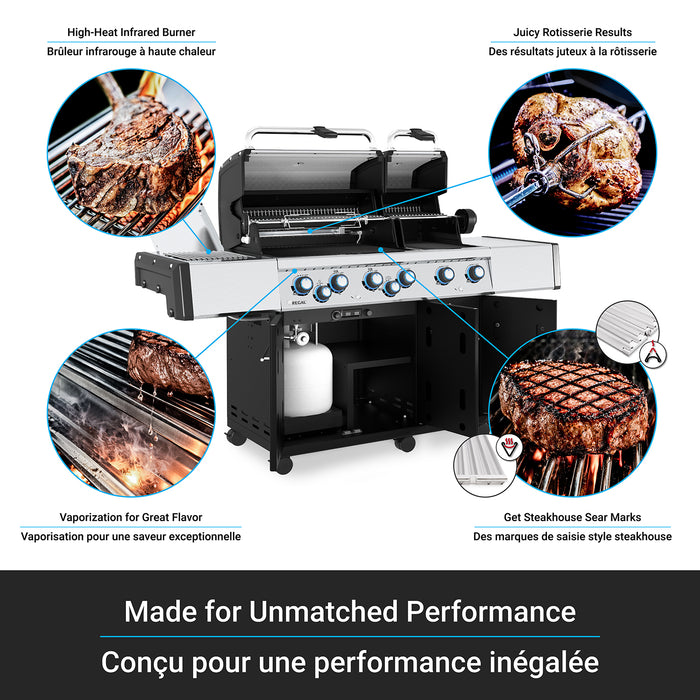Broil King Regal S 690 Pro IR 6-bruleurs 60 000 BTU Barbecue a gaz naturel - 957947