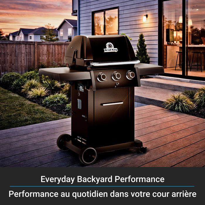 Broil King Royal 320 Shadow 3-bruleurs 30 000 BTU Barbecue a gaz propane - 824154