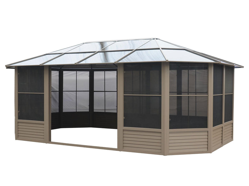 Gazebo Penguin Florence - Solarium 12x18 Toit de polycarbonate