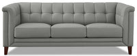 Sofa Bodie en cuir - gris